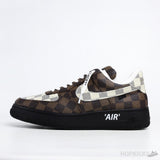 LV x Air Force 1 Low Virgil Abloh Brown Black Sole - Photo 1