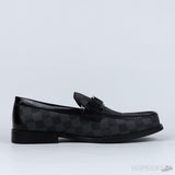 LV Moccasin Plain Leather Brown Loafers (Dot Perfect) - Photo 3