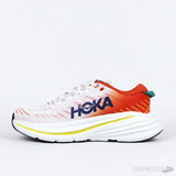 Hoka Bondi XM Shoes White and Orange (Premium Batch) - Photo 1