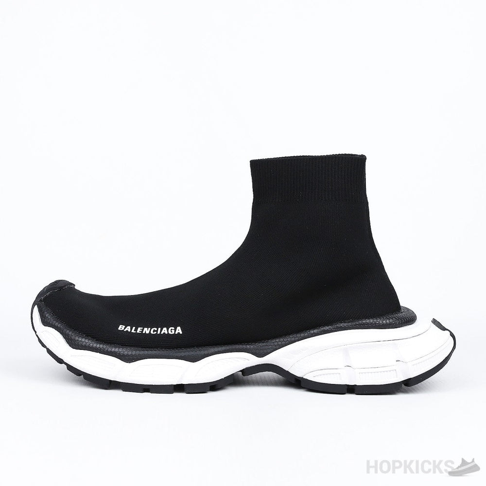 Balenciaga 3XL Sock Black White.