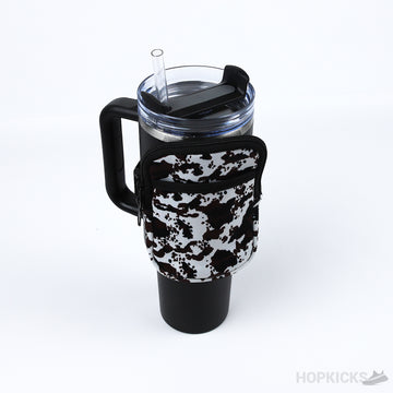 Water Bottle Pouch Cow Print