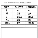 Essentials Net Black T-Shirt - Photo 6