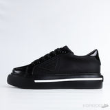 Prada Macro Re-Nylon And Brushed Leather Black Sneaker - Photo 1