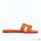 Hermes Oran Orange Sandal Mule Epson Leather (Premium Batch) - Photo 3