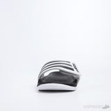 Adilette Core White Black Stripes Slides - Photo 2
