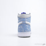 Air Jordan 1 Retro High Hyper Royal Smoke Grey (Premium Batch) - Photo 3
