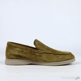 Loro Piana Summer Walk Loafers Suede Light Wood Smoke - Photo 3