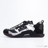 D&GG Silver and Black NS1 Sneakers - Photo 1