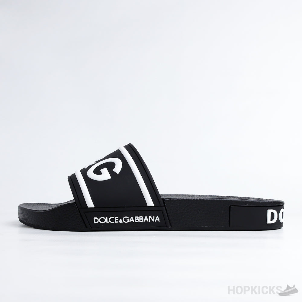 D&G Black Rubber Slide