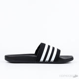 Adidas Adilette Comfort Slides Core Black Cloud White - Photo 3