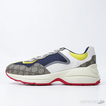 Gucci Rhyton Beige Ebony Sneakers (Dot Perfect)