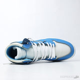Off-White x Air Jordan 1 Retro High 'University Blue' (Premium Plus Batch) - Photo 4