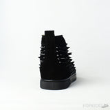 CL Black Suede Multi Level Spiked High Top - Photo 4