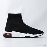 Bale*ciaga Speed Trainer Clear Sole Black Pink White (Dot Perfect) - Photo 3