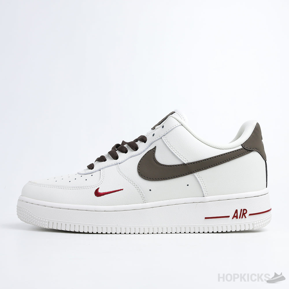 Air Force 1 Low Id White Brown Red