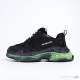 Bale*ciaga Triple S Black Green (Dot Perfect) - Photo 1