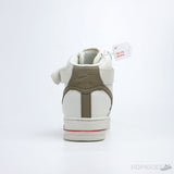 Air Force 1 High ID White Light Brown Red - Photo 3
