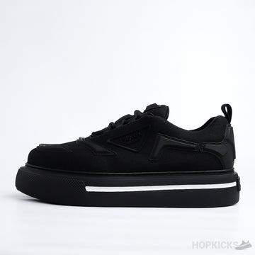 Prada Macro Re-Nylon And Brushed Leather Sneakers (Dot Perfect)