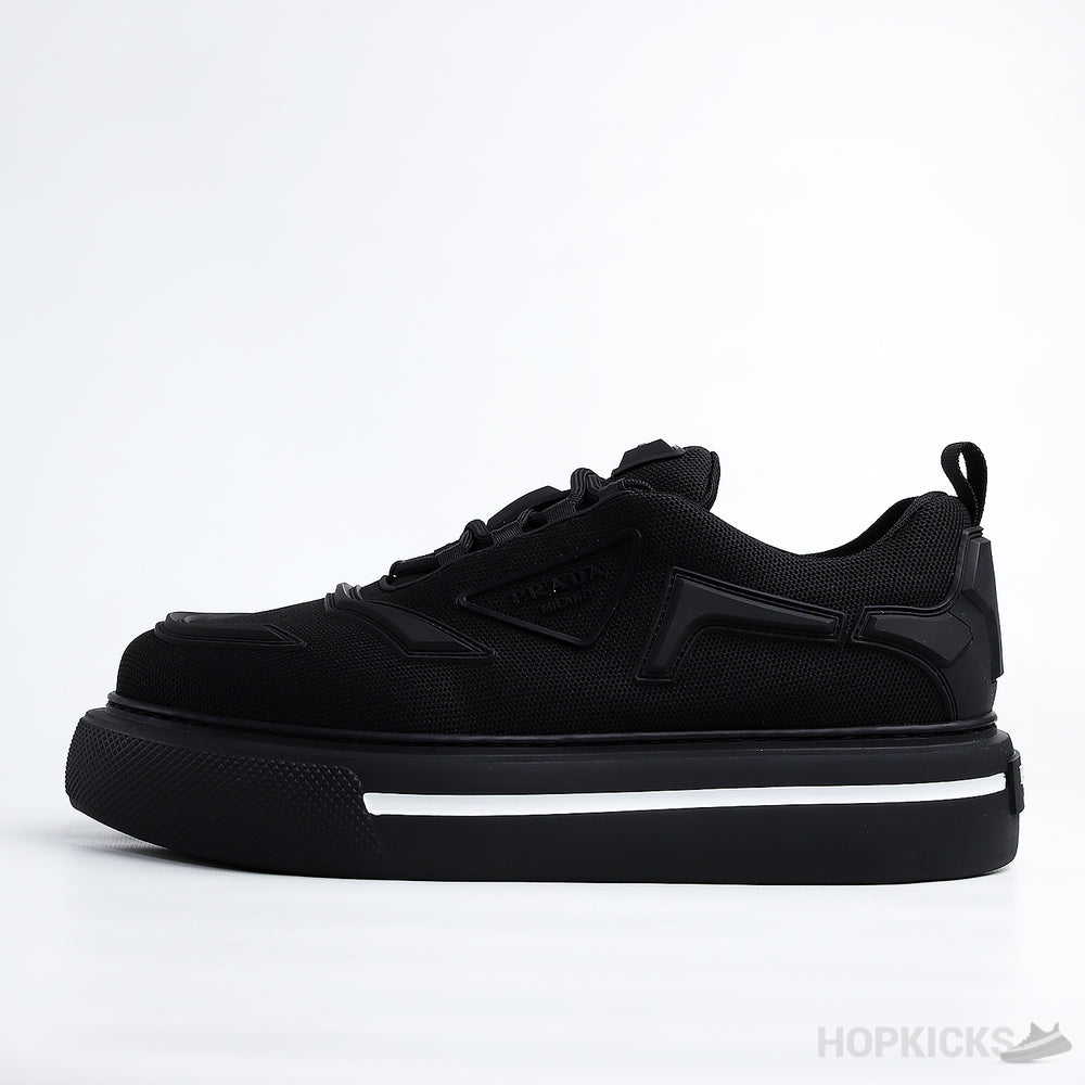 Prada Macro Re-Nylon And Brushed Leather Sneakers (Dot Perfect)