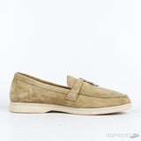 Loro Piana Beige Suede Summer Charms Walk Loafers (Premium Plus Batch) - Photo 3