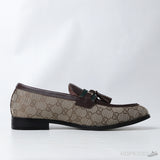 Gucci GG Web-stripe Tassel Loafers (Dot Perfect) - Photo 3