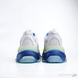 Bale*ciaga Faded Triple S Clear Sole Blue White - Photo 8