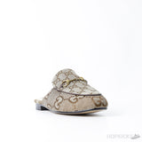 Gucci Princetown Slippe Jumbo GG Camel Canvas (Dot Perfect) - Photo 2