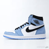 Air Jordan 1 Retro High White University Blue Black (Dot Perfect) - Photo 1