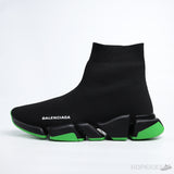Bale*ciaga Speed 2.0 Clear Sole Black Neon Green Black - Photo 1