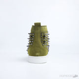CL Green Suede Multi Level Spiked High Top - Photo 4