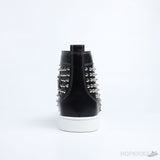 CL Black Leather Spikes High Top - Photo 4