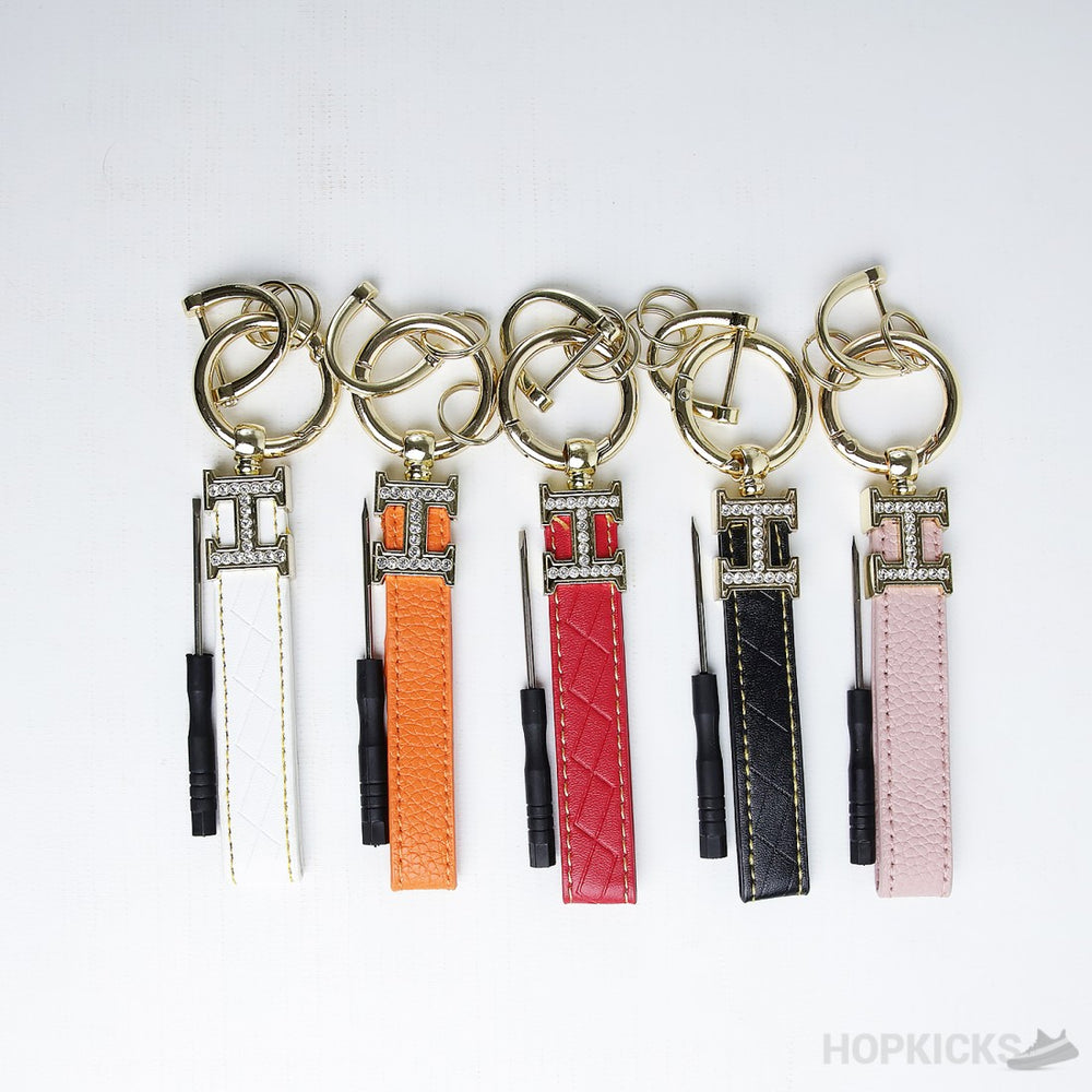Luxury H Logo Keyring Keychain