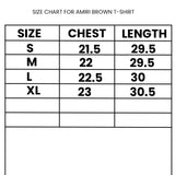 Am*ri Painter Logo Print Cotton Brown T-Shirt - Photo 5