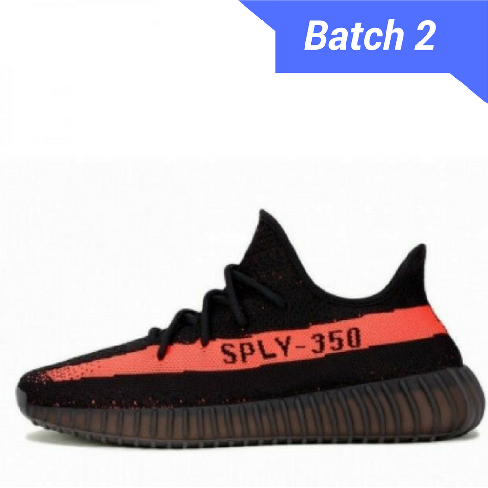 Yeezy Boost 350 V2 Black Red [ Dot Perfect Version]