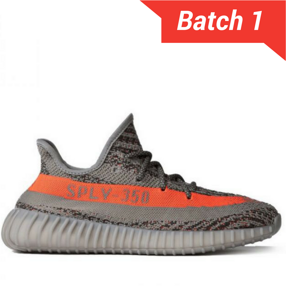 Yeezy Boost 350 V2 grey/solar red Beluga [PREMIUM MATERIALS]