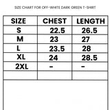 Off-White Dark Green T-Shirt (Economy Batch) - Photo 8
