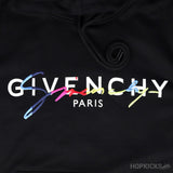 Givenchy Rainbow Signature Black Hoodie - Photo 4