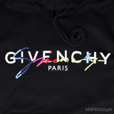 Givenchy Rainbow Signature Black Hoodie - Photo 7