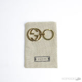 Gucci Logo Keychain Silver Gold & Brass - Photo 4