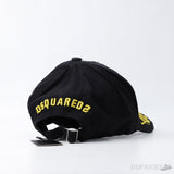 Dsquared2 Yellow Icon Bold Logo Black Cap - Photo 2