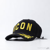 Dsquared2 Yellow Icon Bold Logo Black Cap - Photo 1