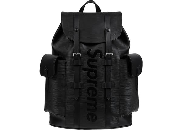Louis Vuitton x Supreme Christopher Black Backpack [ DOT PERFECT VERSION ]