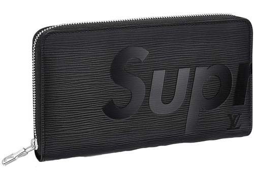 Supreme x LV Brazza Wallet Black