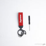 Supreme Leather Keychain - Photo 2