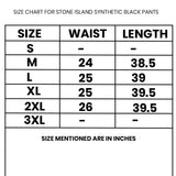SI Synthetic Mens Nylon Metal Track Pants Black - Photo 2
