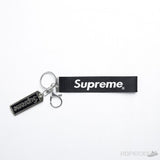 Brand New Iron Canvas Red Black Supreme Metal Keychain - Photo 3