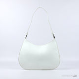 Prada Cleo Brushed Leather Shoulder Bag (White) (Premium Batch) - Photo 3