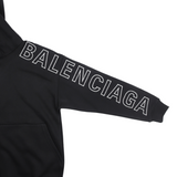Balenciaga Embroidered Cotton Hoodie - Photo 8