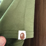 Bape Olive Tee [ Iconic bape logo patch) - Photo 2