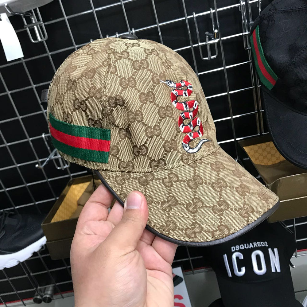 Snake Cap Brown with Box [ PREMIUM QUALITY ]